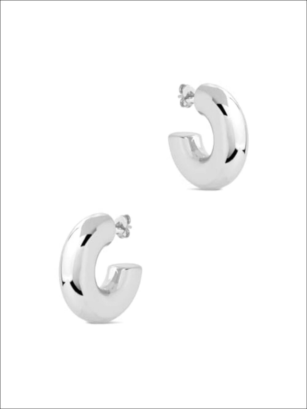 Waterproof Chunky Gold Hoops Earrings for Women Non Tarnish Lightweight Hollow